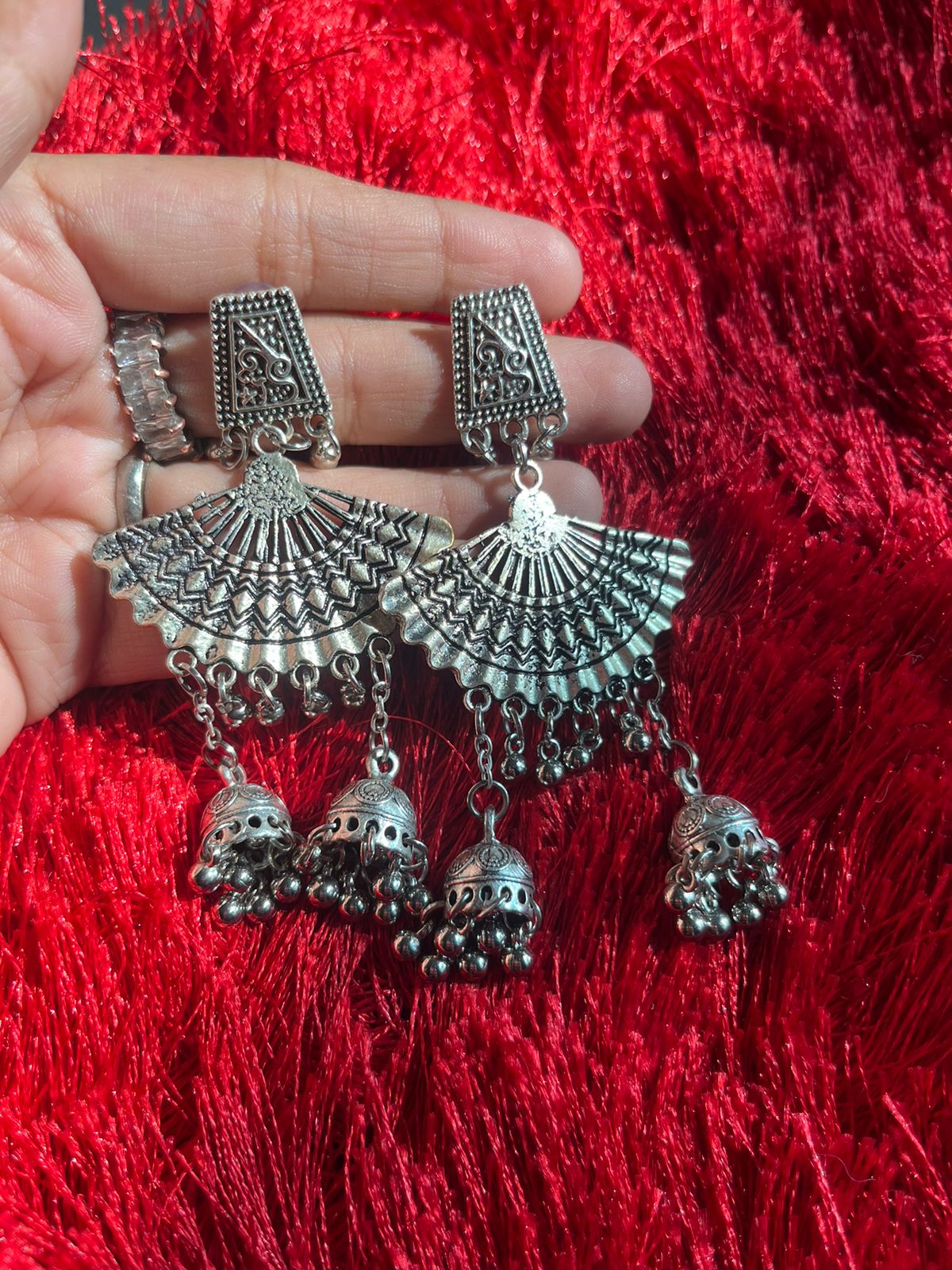 Pankh oxidised earrings