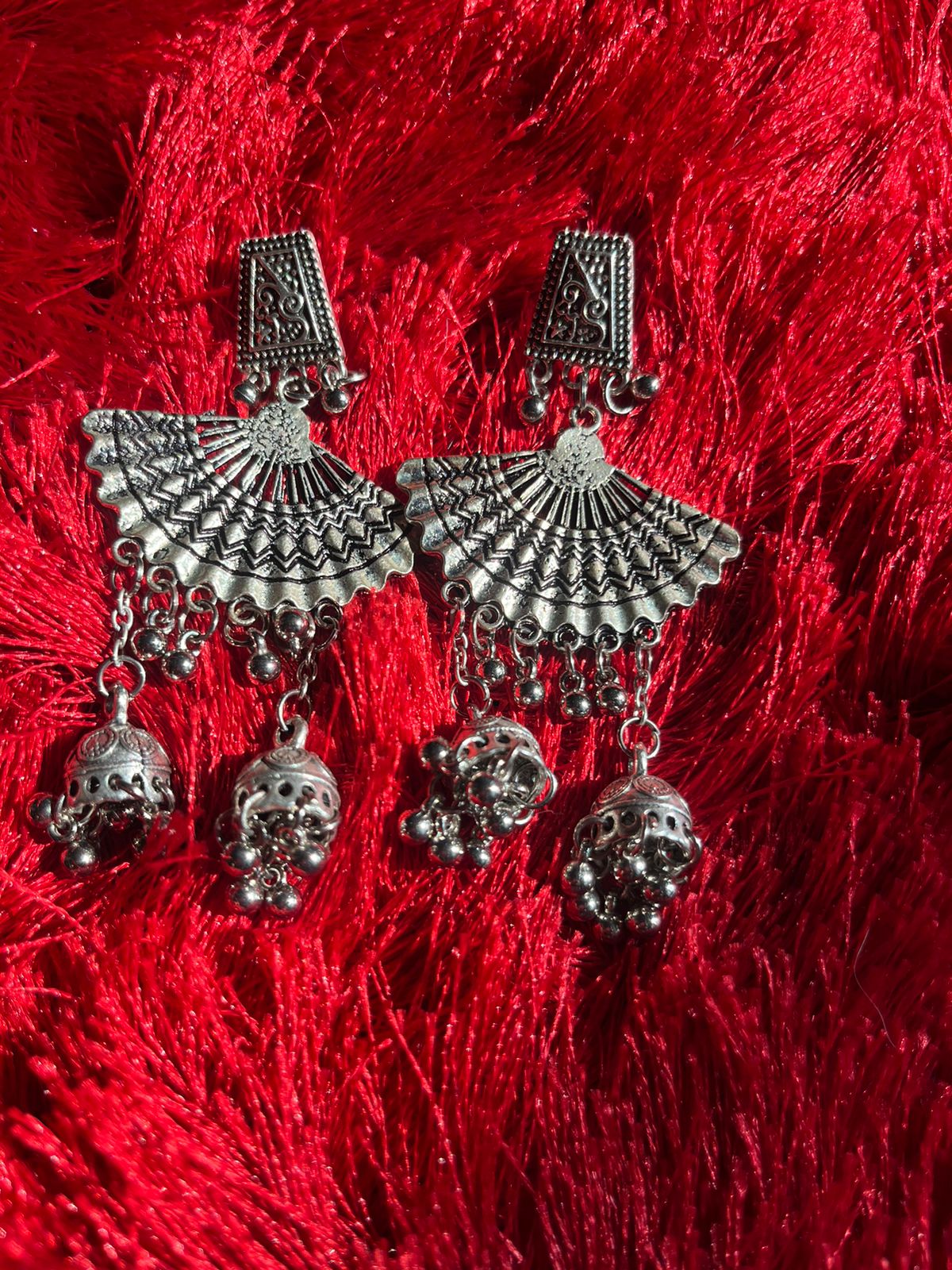 Pankh oxidised earrings