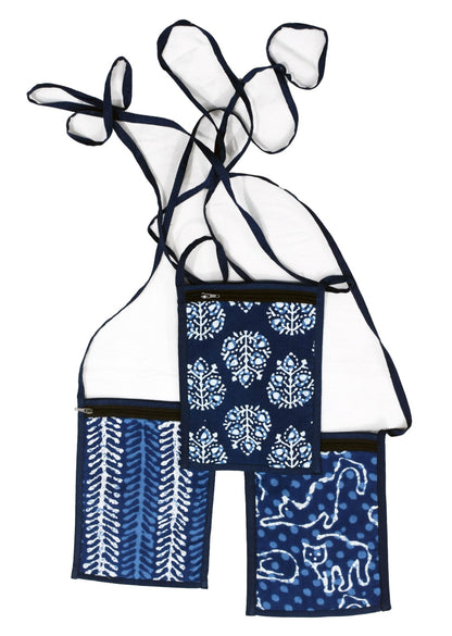 Indigo printed colourful Sling bag(set of 3)