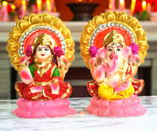 Eco-Friendly Lakshmi Ganesh Idol Set