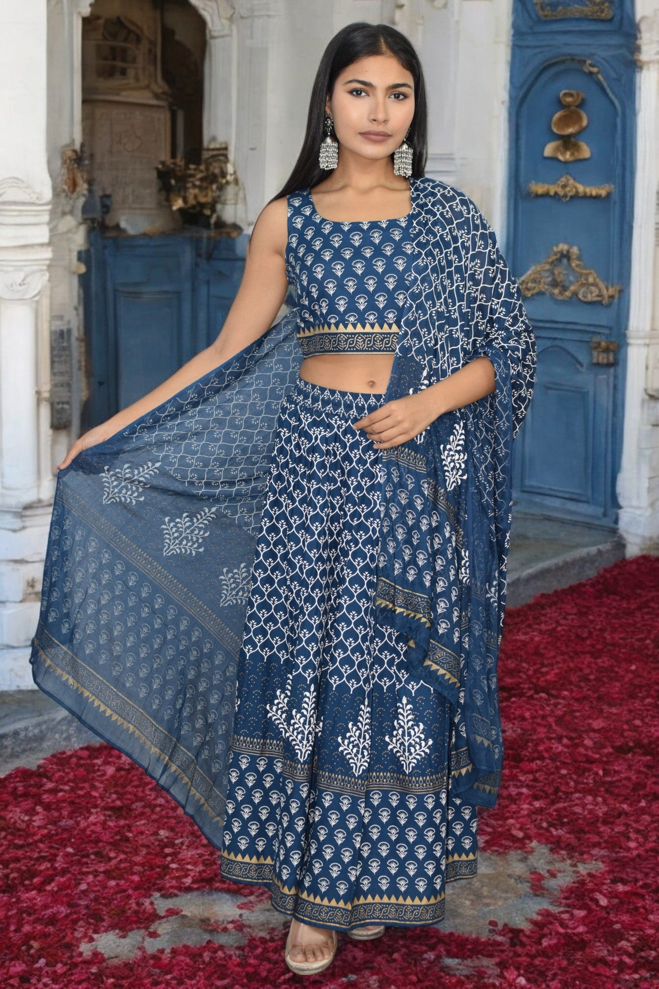 Neel Tara Sleeveless Lehenga Set