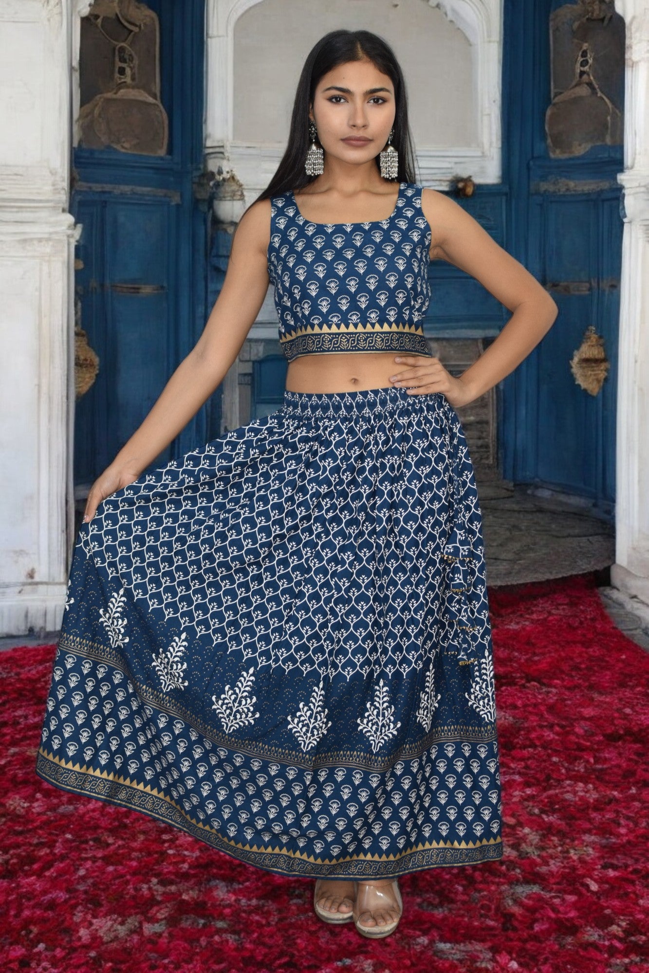 Neel Tara Sleeveless Lehenga Set