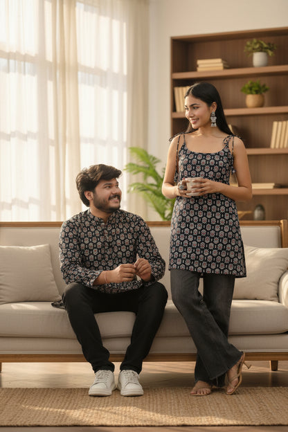Ajrakh Couple Set