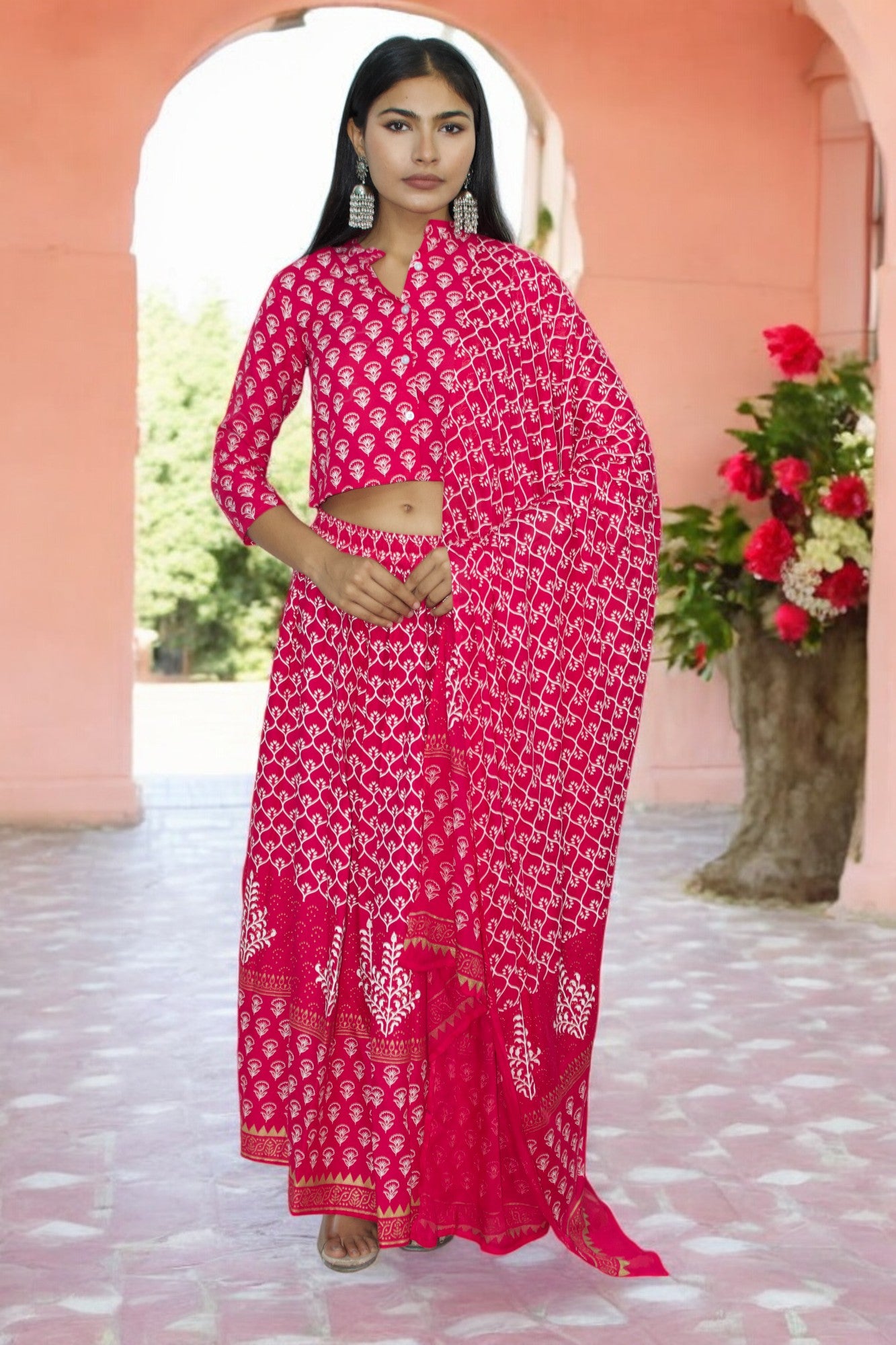 Gulabi Nazakat Lehenga Set