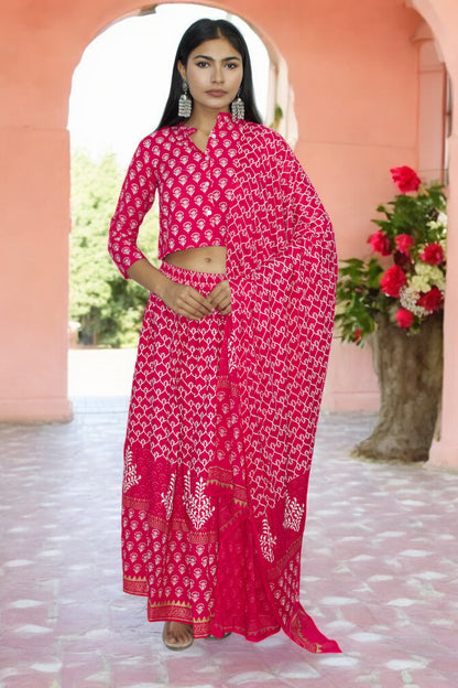 Gulabi Nazakat Lehenga Set