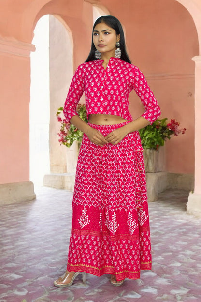 Gulabi Nazakat Lehenga Set