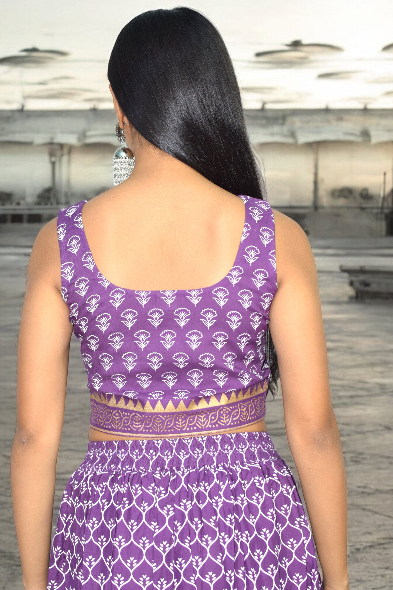 Jamuni sleeveless leghnga set