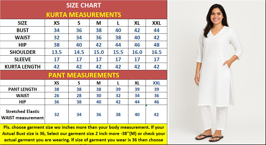 Nira White long Kurta Set