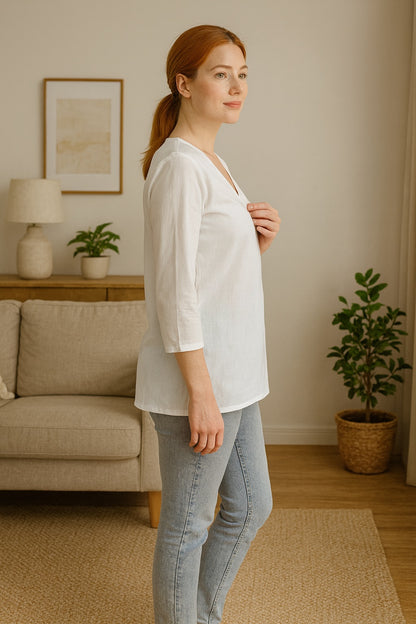 Pure Cotton Short Kurti for holi