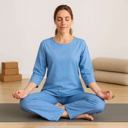 Pure cotton Aqua Yoga Set