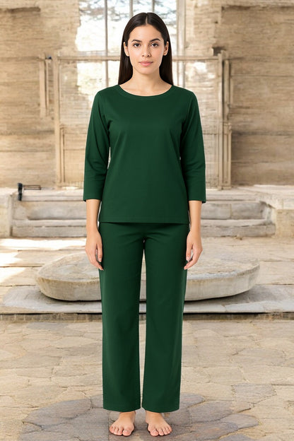 Pure cotton Green Yoga Set