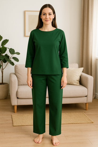 Pure cotton Green Yoga Set