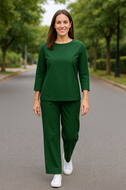 Pure cotton Green Yoga Set