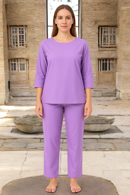 Pure cotton Purple Yoga Set