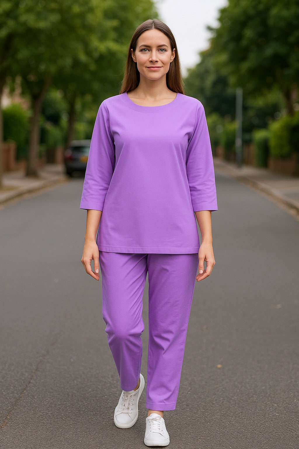 Pure cotton Purple Yoga Set